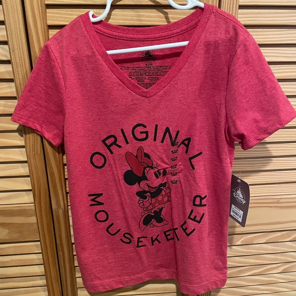 Minnie Mouse Mouseketeer Girls T-Shirt Size 7/8